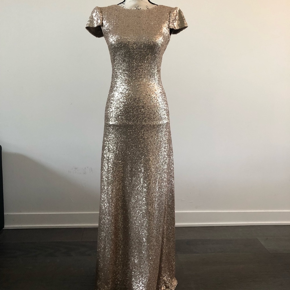 Gold Sequin dress size 0